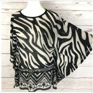 Joseph Ribkoff Batwing Animal Geometric Top